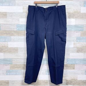 Propper Uniform Tactical Cargo Pants Navy Blue Riptstop Cotton Blend Mens 42x32